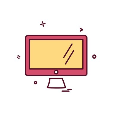 Bilgisayar simgesi tasarım vektörü