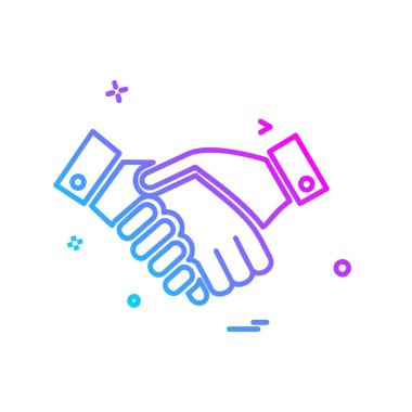 Simge tasarlamak vektör el sallamak