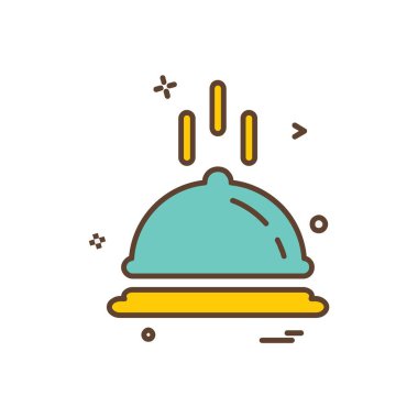 Gıda simgesi tasarım vektörü