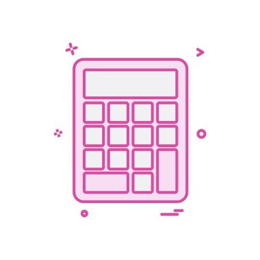 Hesap makinesi simgesi tasarım vektörü