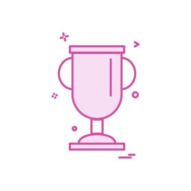 kupa ödül ikonu tasarım vektörü