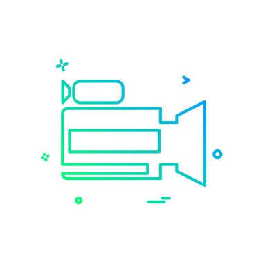 Kamera simgesi tasarım vektörü