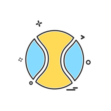 Topu simge tasarlamak vektör