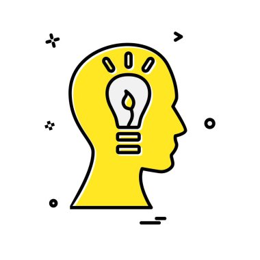 Fikir simge tasarlamak vektör