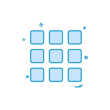 Menü simgesi tasarım, renkli vektör çizim