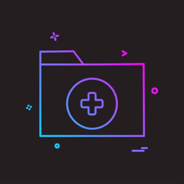 Klasör simge tasarlamak vektör