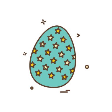 Paskalya yortusu yumurta Festivali simge vektör tasarımı