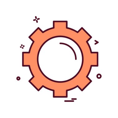 Dişli simge tasarlamak vektör