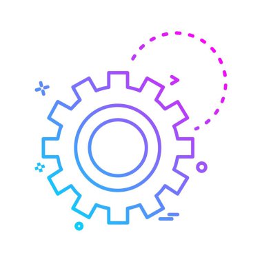 Çalışma araçlar simgesi tasarım, renkli vektör çizim 