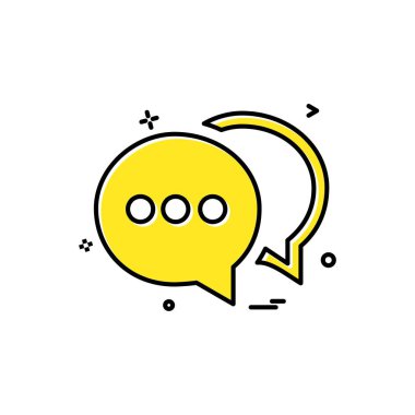 sohbet buble sms simge vektör tasarımı