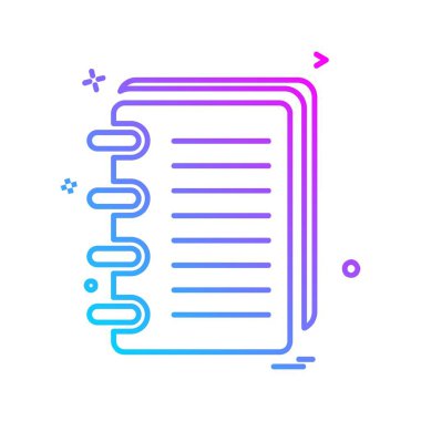 Dosya simgesi tasarım vektörü 