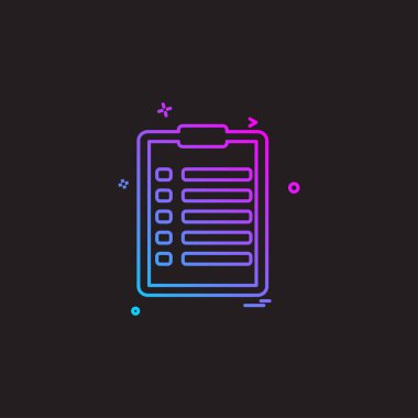 Belge simgesi tasarım vektörü 