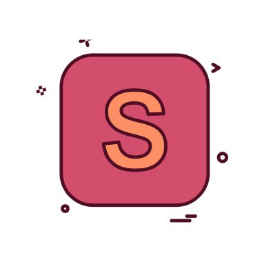 Alfabe simge tasarlamak vektör