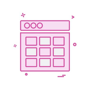 Web düzen simge tasarlamak vektör