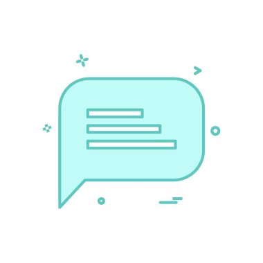  SMS sohbet simge vektör tasarımı