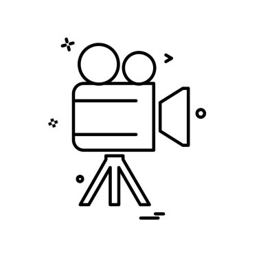 Kamera simgesi tasarım vektörü