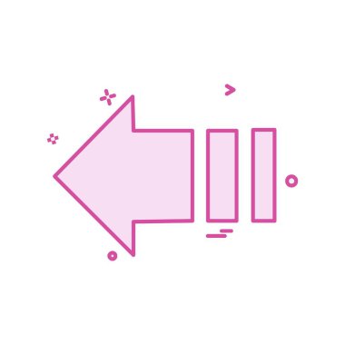 Sol simge tasarlamak vektör