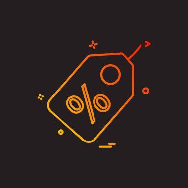 Satılık etiket simge tasarlamak vektör