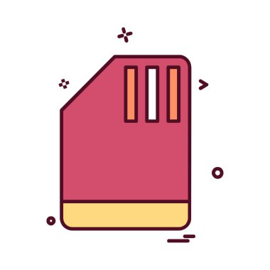 Belge simgesi tasarım vektörü 