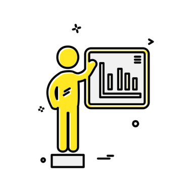 İş grafik simge tasarlamak vektör