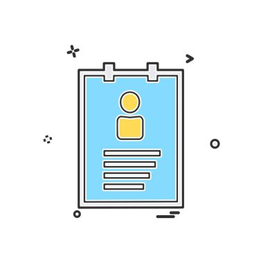 Profil simgesi tasarım vektörü