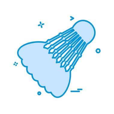 Badminton simge tasarlamak vektör 