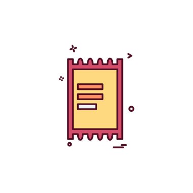 Belge simgesi tasarım vektörü