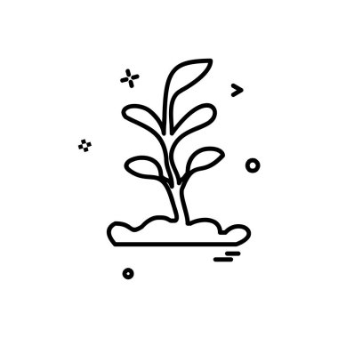 Bitki simge tasarlamak vektör 