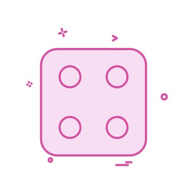 Zar simgesi tasarım vektörü