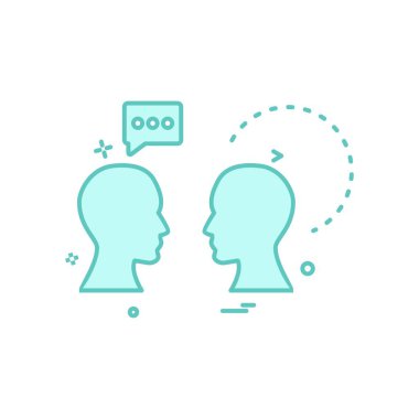 Sohbet simgesi tasarım vektörü