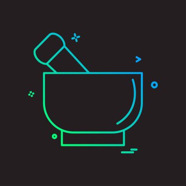 Bowl simge tasarım vektörü