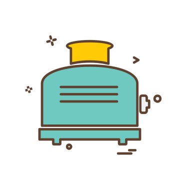 Mutfak simgesi tasarım vektörü