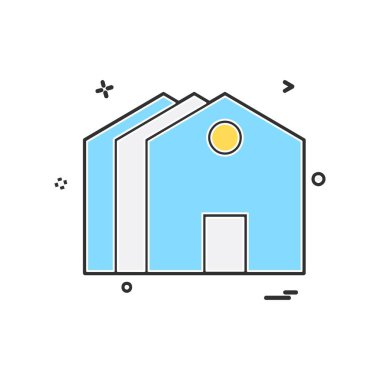 Ev simgesi tasarım vektörü