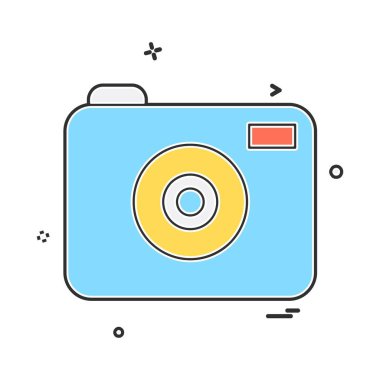 Kamera simgesi tasarım vektörü