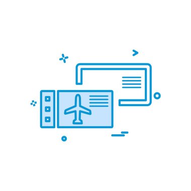 Seyahat simgesi tasarım vektörü