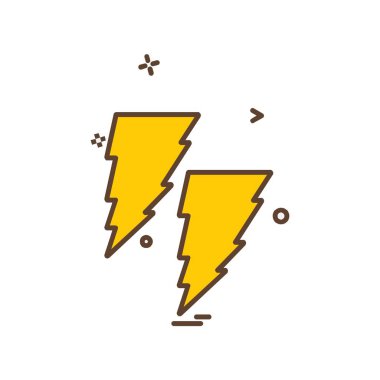 Bulutlu hava simgesi tasarım vektörü