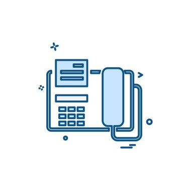 Telefon simgesi tasarım vektörü 