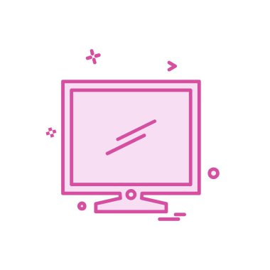 Bilgisayar simgesi tasarım vektörü