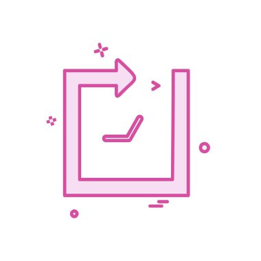 Saat simgesi tasarım vektörü