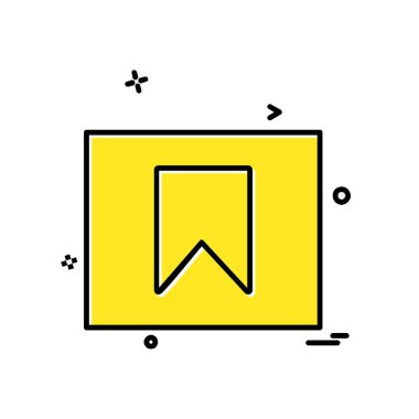 Etiket simgesi tasarım vektörü