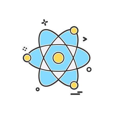 Nükleer simge tasarlamak vektör