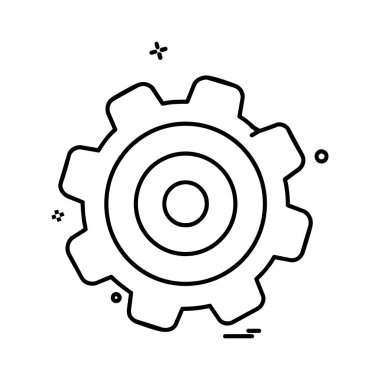 Vites simgesi tasarım vektörü