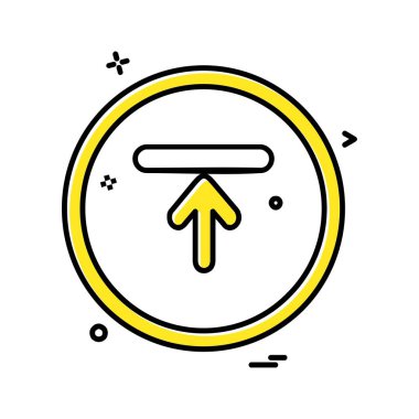 Ok simgesi tasarım vektörü