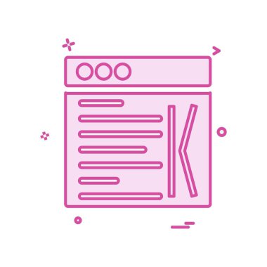 Web düzeni simge tasarım vektörü