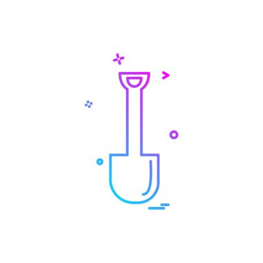 İş simgesi tasarım, renkli vektör çizim