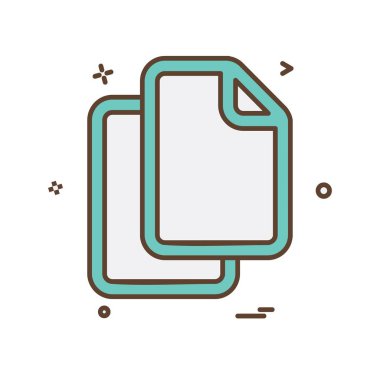 Dosya simgesi tasarım vektörü