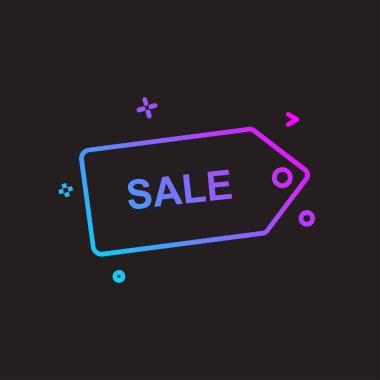 Satış etiketi tasarım vektörü