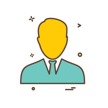 Avatar erkek simge tasarım vektörü