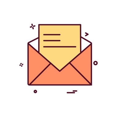 İleti simge tasarlamak vektör