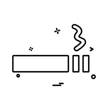 Sigara simgesi tasarım vektörü